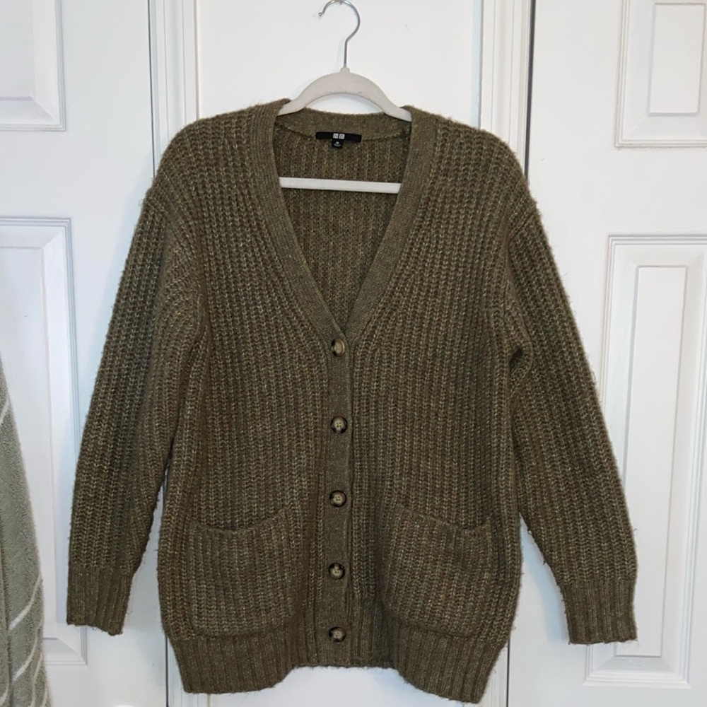 Uniqlo oversized cardigan sweater
